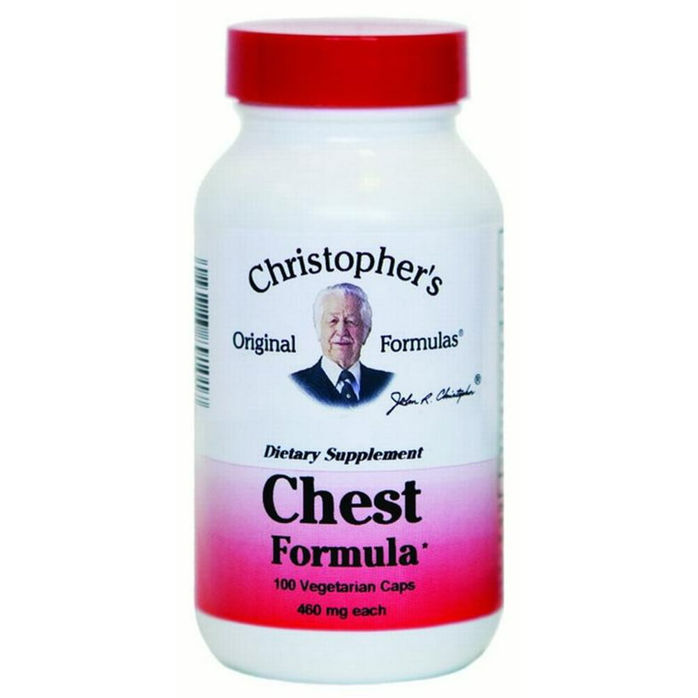 Dr. Christopher's Original Formulas Chest Formula Capsules, 100 Ct