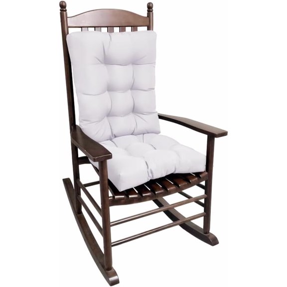 Rocking Chair Cushion, Set of Thicken Seat & Back Chair Cushions,Soft Thickened Patio Chair Cushions for Indoor/Outdoor (Light Gray)