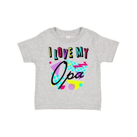 

Inktastic I Love My Opa- 80s Retro Style Boys or Girls Toddler T-Shirt