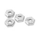 thumbnail image 4 of 4 Uds 1/16 RC acoplador hexagonal aleación de Zinc plata RC rueda hexagonal cubo adaptador para SCY 16101 16102 16103 16201 1/16 RC coches, 4 of 14