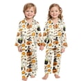 thumbnail image 4 of Leey-Word Matching Halloween Pajamas for Family Pajamas Set Long Sleeve Sleepwear Button-Down Pjs Sets Two-Pieces Loungewear with Pockets, 4 of 7