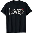 thumbnail image 1 of T-Shirt Assorti pour Couples Adultes Cœur Rouge Amour Saint-Valentin - comme sur l'Image - S, 1 of 4