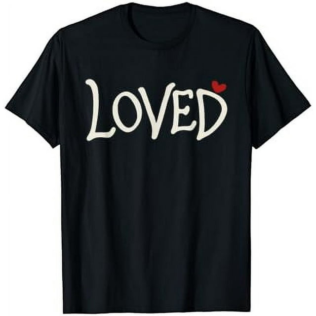 T-Shirt Assorti pour Couples Adultes Cœur Rouge Amour Saint-Valentin - comme sur l'Image - S