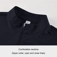 thumbnail image 6 of cfhntfmh Men's Casual Quarter Zipper Active Tshirts Short Sleeve Athletic Pullover Quick Dry Running Outdoor Shirt, 6 of 6