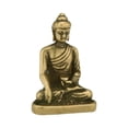 thumbnail image 2 of Meditación Estatua de Buda Adorno de cobre Escultura budista Monje Feng Shui Artesanía Regalos chinos, 2 of 9