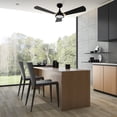 thumbnail image 2 of Smaair 52" Black and Gold Ceiling Fan with Remote and Light 10 Speeds Silent DC Motor, 2 of 8