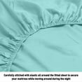 thumbnail image 2 of HLONK Fresh Linen 1200 Thread Count California King Size Deep Pocket Solid Cotton Sheet Set (California King, 2 of 2