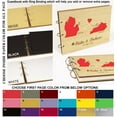 thumbnail image 7 of Darling Souvenir Personalized Engraved Laser Cut Wedding Guest Book Wooden Cover Sign-in Book Registry Guestbook Scrapbook-87, 7 of 7