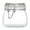 White1, variant on Airtight Glass Canister Set of 1 with Lids Clear Food Storage Jars Round, Kitchen & Pantry Organization Food Storage Container for Canning, Sugar, Flour, Pasta, Candy, Cereal, Coffee