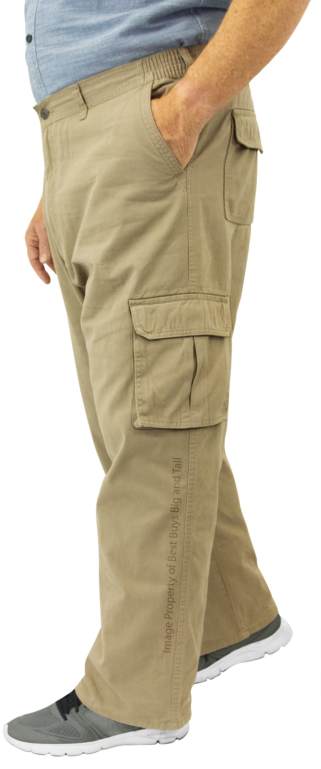 Buy Banana Bucket Men's Full Elastic Waist Normal Fit Lightweight Workwear  Big Pocket Pull On Cargo Pants online | Topofstyle