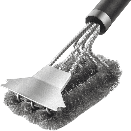 

Grill Brush and Scraper BBQ Grill Cleaning Brush Kit Safe Wire Scrubber Universal Fit BBQ Cleaner Accessories