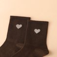thumbnail image 3 of Lindbes Heart Print Crew Socks, 3 of 3