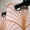 thumbnail image 3 of Ambesonne Art Deco Grommet Curtain, Blush Geometric Circles, 50"x84", Cinnamon and Blush, 3 of 5