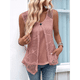 thumbnail image 5 of Camisetas Sin Mangas Holgadas e Informales para Mujer, Ropa de Verano, Conjuntos, 2025, Gris Rosado Pálido, Talla M, 5 of 6