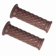 thumbnail image 1 of Universal Antideslizante De Goma Motocicleta Agarraderas Grips Con Rejillas Diamante, Cómodo Kit Completo, 1 of 7