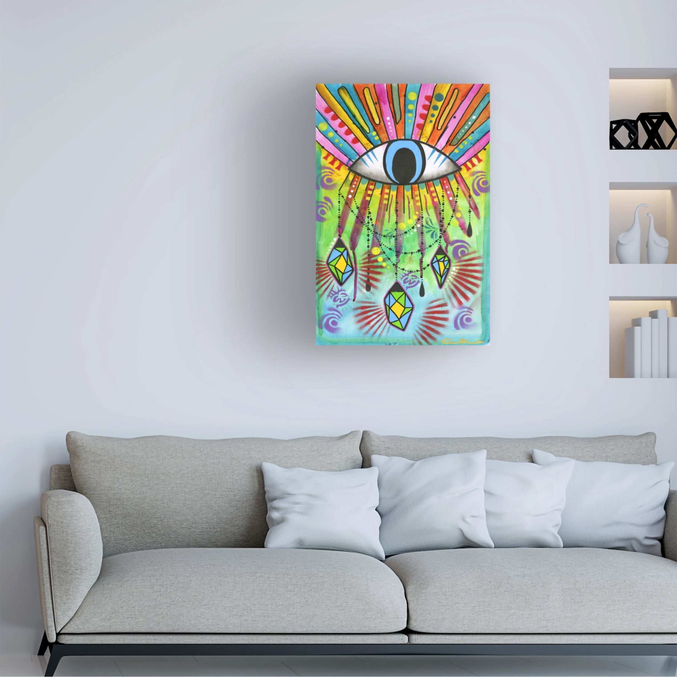 Canvas Wall Art - Dean Russo 'Cosmic Balance 7' Wall Art for Living Room, Bedroom, or Office Décor by Trademark Fine Art - 22 x 32 Inches