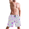 thumbnail image 5 of Colorful Symbol Pattern Mens Swim Trunks Quick Dry Board Shorts Breathable Fit Beach Shorts Swimwear, 5 of 8