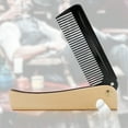 thumbnail image 4 of Miangastore Stainless Steel Comb Foldable Hair Comb Portable Pocket Comb Styling Comb Hair Accessory for Husband Father Gift (Golden), 4 of 9