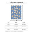 thumbnail image 4 of Throw Blanket for Couch Sofa and Bed, Corgi print Super Soft Plush Throw Blanket, Fuzzy Cuteness Comfy Warm Washable Flannel Blanket & Throws for All Season 50"x40", 4 of 5