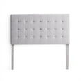 Gap Home Upholstered Square Tufted Headboard, Twin/Twin XL, Gray