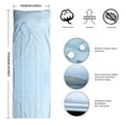 thumbnail image 5 of Genreen Travel and Camping Sheet Sleeping Bag Liner - Lightweight Compact and Portable Adult Sleeping Bag - Ideal for Traveling,Hostels and Camping (Blue), 5 of 7