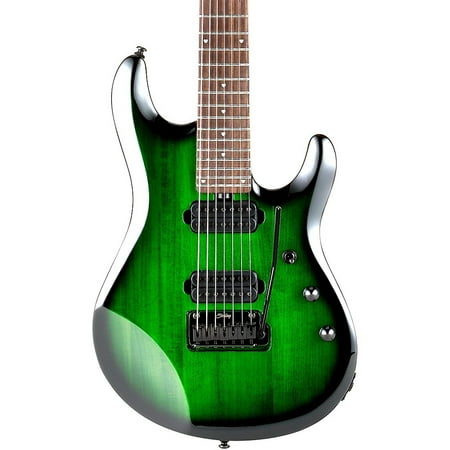 Sterling by Music Man JP70 7-String Electric Guitar Transparent Green Burst