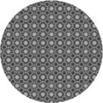 thumbnail image 1 of Ahgly Company Tapis Rond Lavable en Machine Intérieur Transitionnel Noir, 8 Pieds Rond, 1 of 7