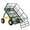 Green, variant on Garderth Mesh Steel Garden Cart,1500LB Metal Utility Wagon,3-in-1 Garden Dump Cart With 13 In All Terrain Tires,Yard Wagon Cart With Removable Side Panels For Outdoor Lawn Yard Backyard