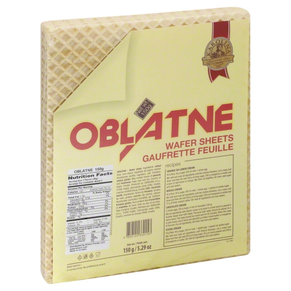 Oblatne Wafer Sheets, 5.29 OZ