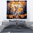 thumbnail image 3 of Mummy Abyssinian Happy Halloween with Pumpkins Bats Spooky Fun Tapestry Cat Lover Kitten Owner Gifts Wall Hanging Backdrop Home Decor - 00019, 3 of 5