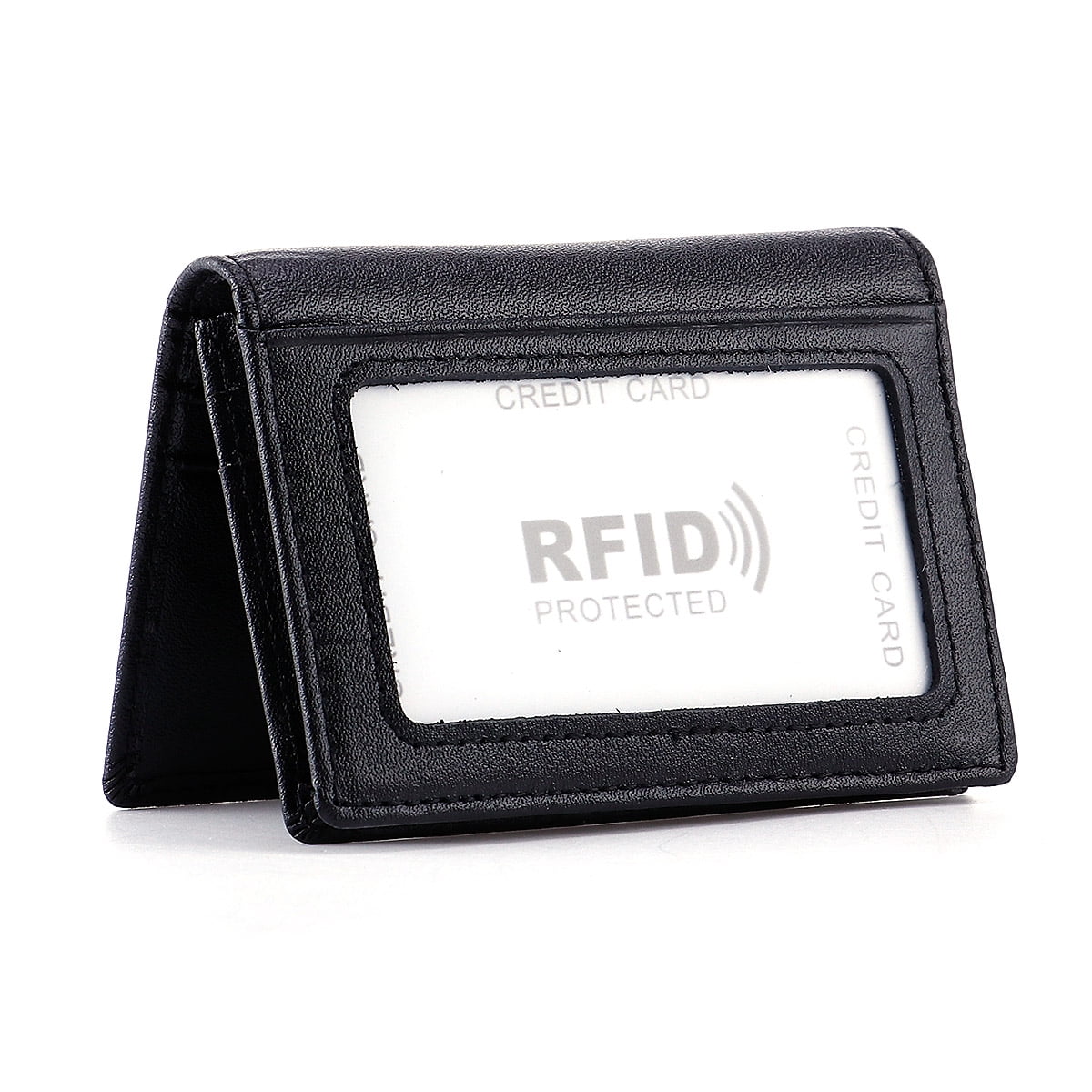 HAWEE Men's Bifold Front Pocket Wallet Genuine Leather RFID Blocking ...