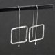 thumbnail image 1 of Pendientes colgantes cuadrados yuxing étnico retro color plateado 1 par, 1 of 5