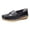 Black, variant on Modisza Womens Slip on Loafers for Business Work Leather Flat Driving Walking Shoes Non Slip Outdoor Casual Loafer Side 8 Black