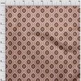 thumbnail image 4 of oneOone Viscose Jersey Brown Fabric Ogee Craft Projects Decor Fabric Printed By The Yard 60 Inch Wide, 4 of 4