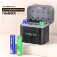 thumbnail image 2 of TEMOGU-AA Chargeur de Pile Rechargeable Compatible avec Piles AA Lithium & NiMH, 8 Emplacements de Charge Rapide Indépendants, Design à Couvercle Rabattable Magnétique, Port d'Entrée USB-C (Adaptateur Non Inclus), 2 of 4