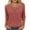 *Red, variant on Womens T-shirt , Round Neck Blouse, Loose Seven Quarter Sleeve Top Black,Womens Plus S
