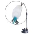 thumbnail image 1 of Cat Wand Suction Cup - Faux Feather Long Kitten Teaser Wand Pet Interactive Toy, 1 of 3
