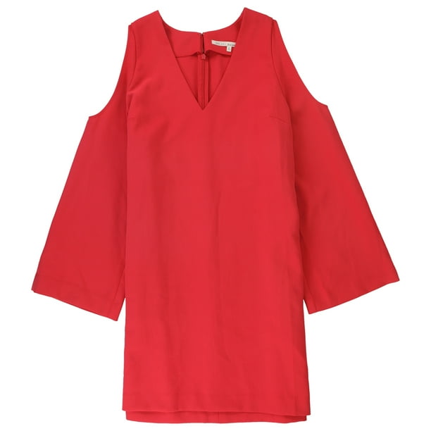 Rachel Roy Vestido tipo túnica con hombros descubiertos para mujer, rosa, extra pequeño