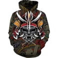 thumbnail image 3 of Sudadera con capucha de anime 3D más nueva y popular, sudadera de samurái japonesa, jersey negro de moda para hombres y mujeres, ropa de otoño y primavera para hombres, 3 of 5