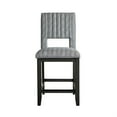 thumbnail image 2 of Manny Counter Height Chair Set of 2- Bluish Gray Fabric Seat and Back, 2 of 6
