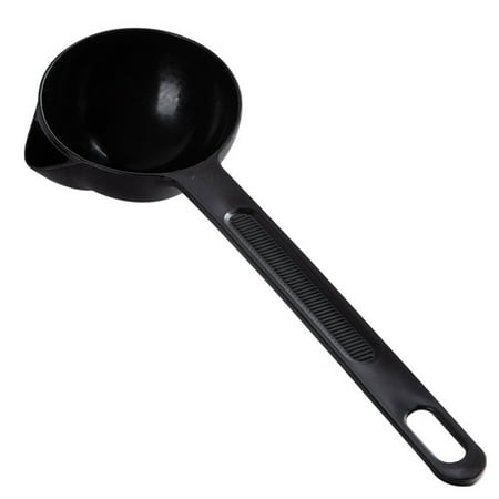 

3pcs Kitchen Grease Filter Scoop Soup Residue Strainer Spoon PP-make Oil Separation Spoon Colander Black
