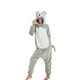 thumbnail image 3 of Kigurumi-Pijama de franela de ratón gris para adulto, camisón de rata, disfraz de Animal, conjunto de ropa de dormir, novedad, 3 of 4