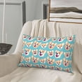 thumbnail image 4 of Plush Throw Pillow Covers, Cute Corgi Head Pillow Cases with Invisible Zipper, Breathable Microfiber Pillow Cases Standard Size for Sleeping Bedroom Sofa Living Room 16x24, 4 of 5
