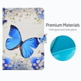 thumbnail image 3 of iPad 9.7" 2018/2017 Case, iPad 6th/5th Generation Case, Allytech PU Leather Smart Cover Auto Sleep Slim Fit Lightweight Folio Shock Absorbtion Wallet Case for Apple iPad 9.7 Inch, Butterfly, 3 of 6