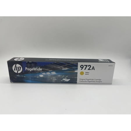 HP 972A PageWide Yellow L0R92AN Ink Cartridge Printers Works with Printer Series: PageWide Pro 452, 477, 552dw, 577 Sold without manufacturer warranty