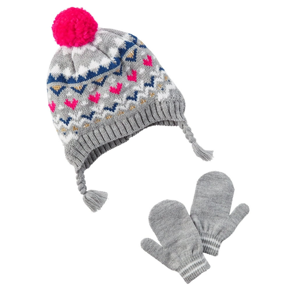 Carter's Carter's Baby Girls' Hat & Mitten Set, 09 Months