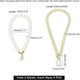thumbnail image 4 of HLONK 4 Colors Metal Chain Extender 4.9 Inch Short Chain Bag Strap Extender Replacement Mini Purse Chain with Spring Gate Ring Decoration Chain for Satchel Shoulder Bag Crossbody Bag, 4 of 6