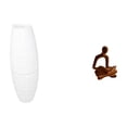 thumbnail image 1 of Cubierta de lámpara de pie,Lámpara de pie decorativa con pantalla de papel de arroz,Lámpara de pie clásica con pantalla y accesorios de iluminación,Figura del pensador abstracto,Estatua de, 1 of 8