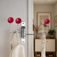 thumbnail image 5 of Lenkho Decorative Swivel Metal Wall Hook, Foldable Coat Rack Hook, Multi‑Purpose Wall‑Mount Hanger for Clothes, Hats, Bags, Ideal for Bathroom, Kitchen & Bedroom Storage, 5 of 6