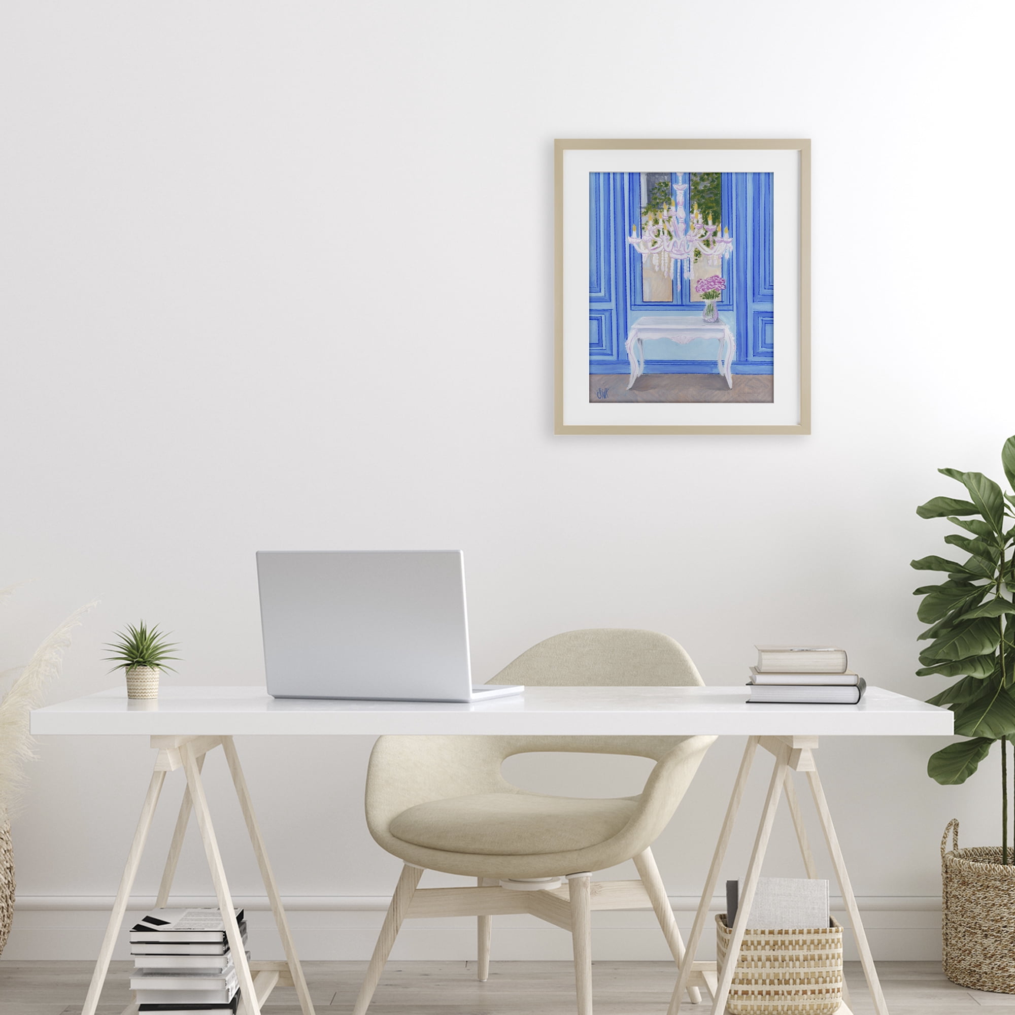 Stupell Industries French Window Architecture Birch Framed Print Under Glass, design by Sarah Waldron Kimball